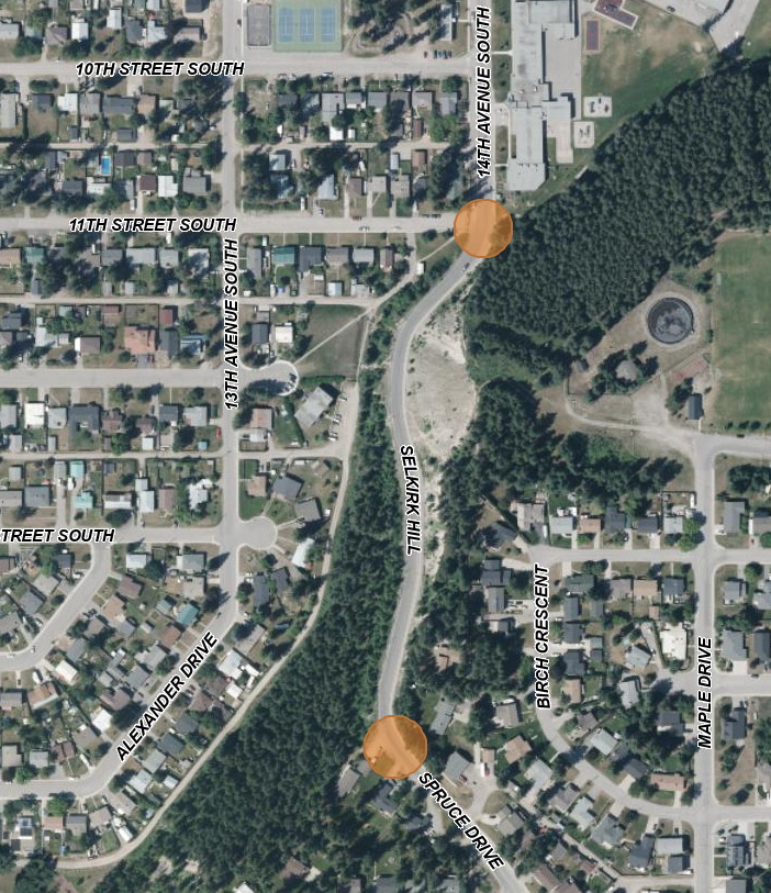 map of flagger locations