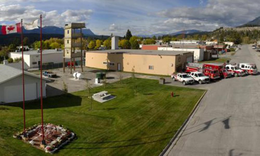 Fire hall in Golden