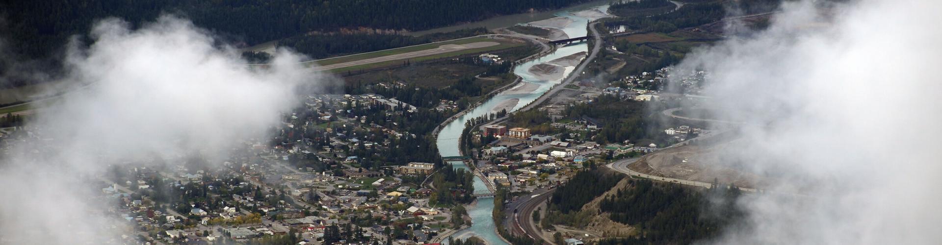 aerial photo of golden
