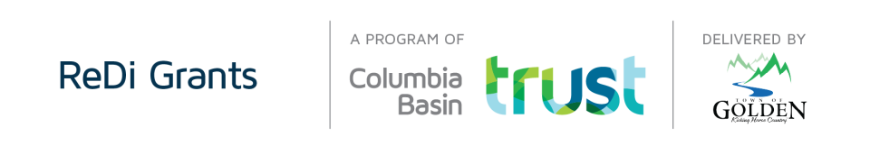Logos for ReDi Grants, CBT and Town of Golden