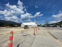 Construction site in downtown Golden B.C.