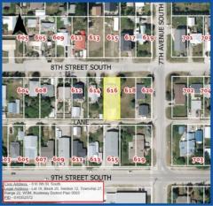 Map of application area